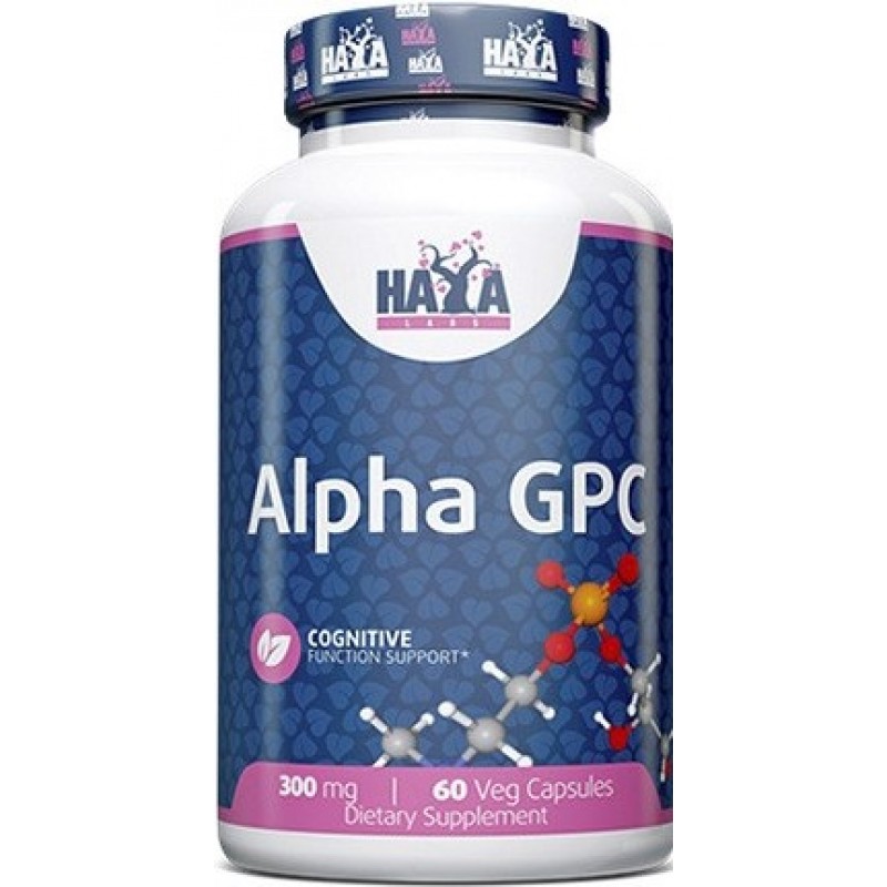 Haya Labs Alpha GPC 300 mg 60 vege kapslit
